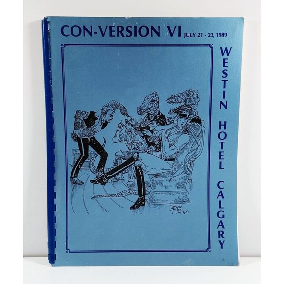 Con-Version VI Science Fiction and Fantasy Convention 1989 Calgary Program Book - Picture 1 of 3
